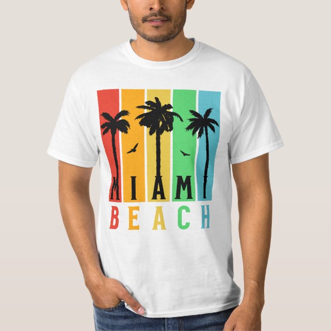 Camiseta Vintege Miami Beach Florida (Anverso)