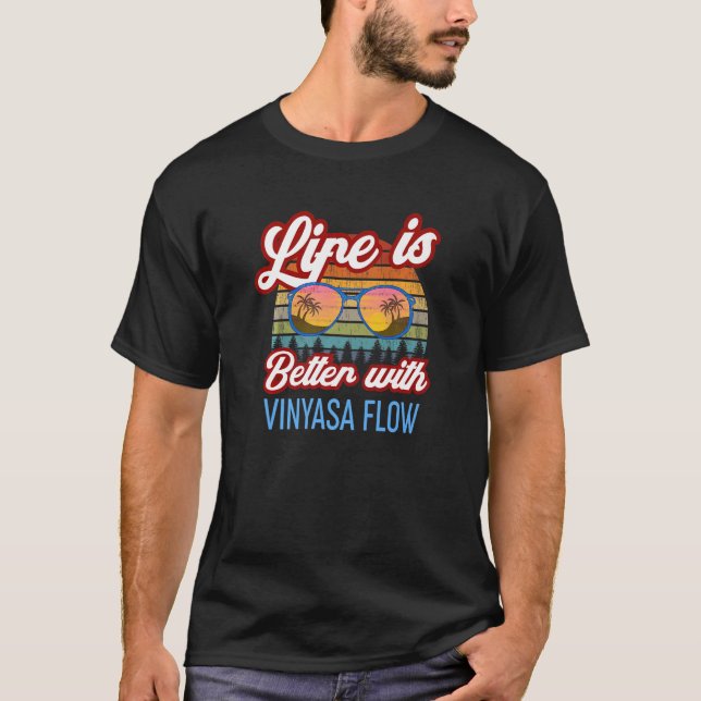 Camiseta Vinyasa Flow Yoga Sunset Con Flujo Vinyasa (Anverso)
