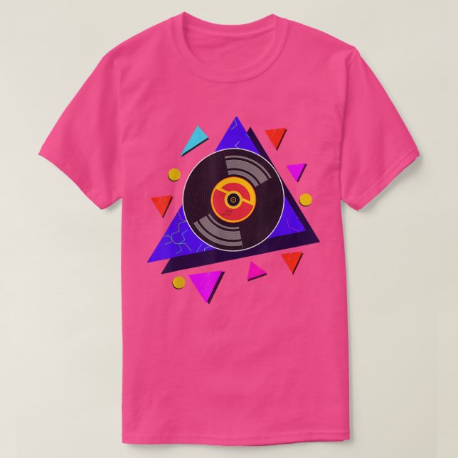 Camiseta Vinyl 90s Music Lover 1990s Theme Party Disco Retr (Diseño del anverso)