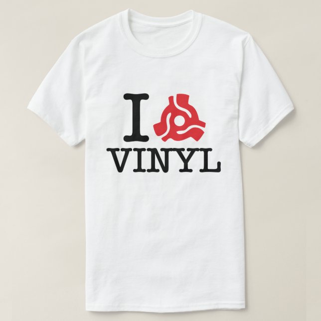 Camiseta Vinyl adaptador I 45 (Diseño del anverso)