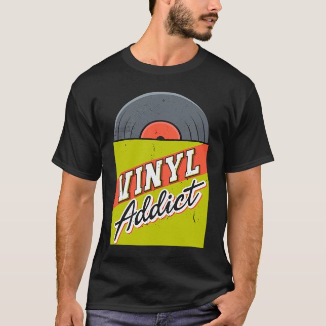 Camiseta Vinyl Addict (Anverso)