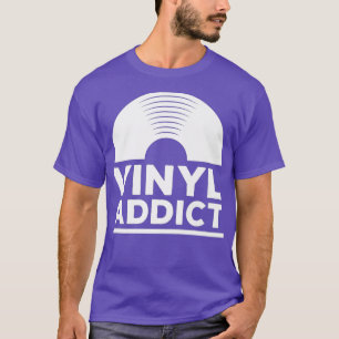 Camiseta Vinyl Addict Tee Retro DJ de música de la vieja es