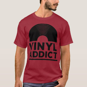 Camiseta Vinyl Addict Tee Retro DJ de música de la vieja es