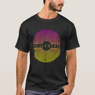 Camiseta Vinyl El Vinylfather 80S Rétro Record Vint