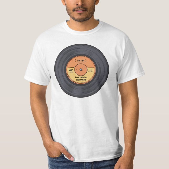 Camiseta vinyl, graffiti, musique, street art, urban (Anverso)