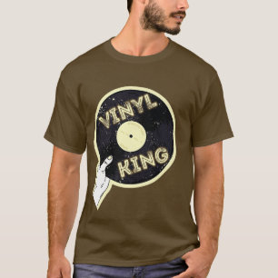 Camiseta Vinyl King Record Player Fan DJ Turntable Music So