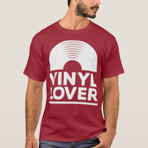Camiseta Vinyl Lover Tee Retro DJ de música de la vieja esc