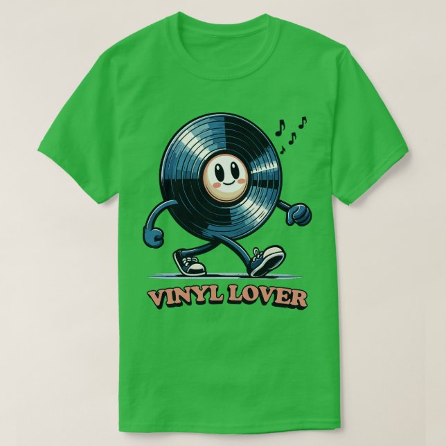 Camiseta Vinyl Lover Vinyl Geek Design (Diseño del anverso)