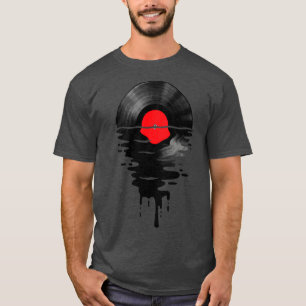 Camiseta Vinyl LP Music Record Sunset Red Baby Bodysuit