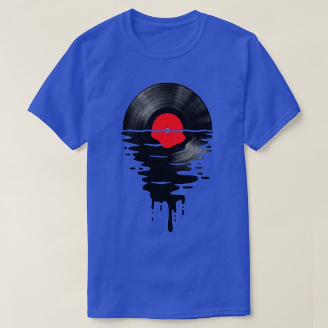 Camiseta Vinyl LP Music Record Sunset Red Pillow (Diseño del anverso)