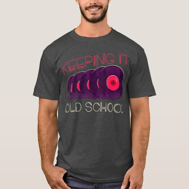 Camiseta Vinyl Record - Grabador DJ Audiophile LP EP (Anverso)