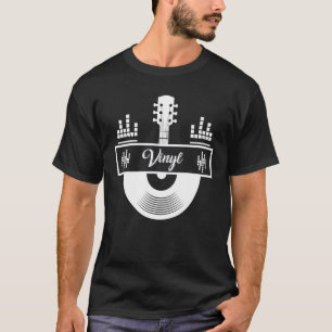 Camiseta Vinyl Record Guitar Music