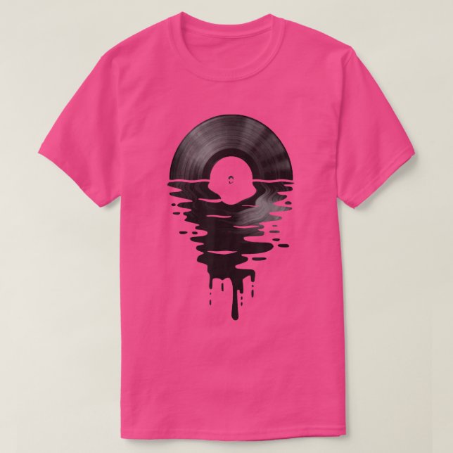 Camiseta Vinyl Record Music Lp Classic 80s Sunset 3278 (Diseño del anverso)