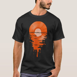 Camiseta Vinyl Record Music Lp Classic 80s Sunset 6