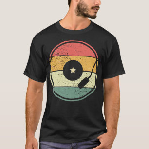 Camiseta Vinyl Record Player Vintage DJ Turnable Music