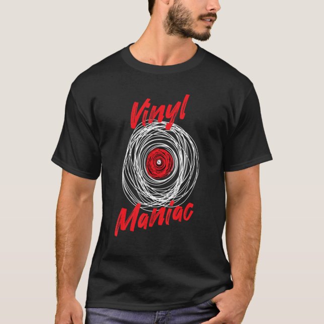 Camiseta Vinyl Records Audiophile Retro Music Collector Cra (Anverso)