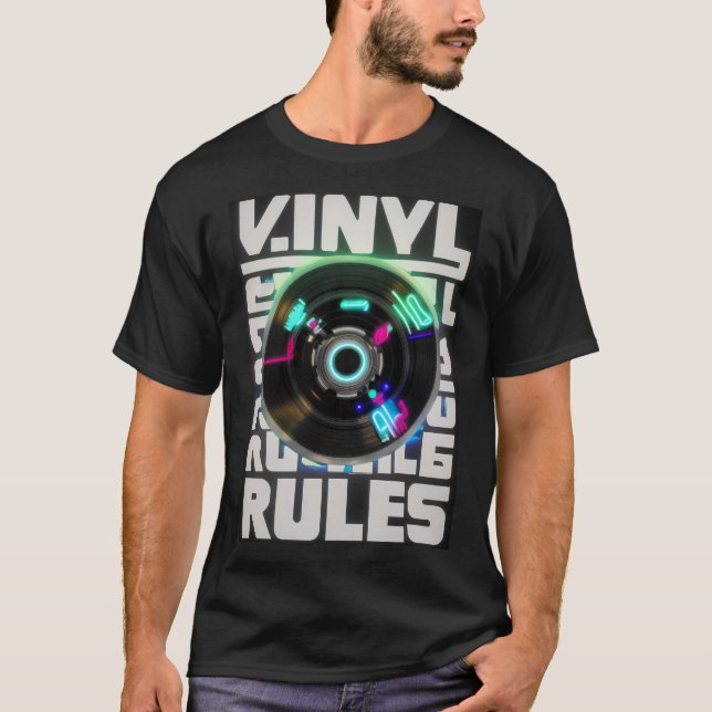Camiseta Vinyl Rules (Anverso)