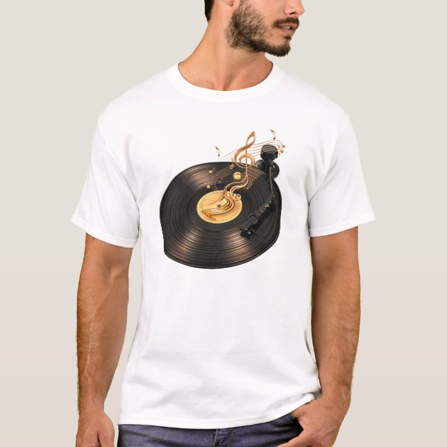 Camiseta Vinyl Soul: Retro Music Harmony (Anverso)