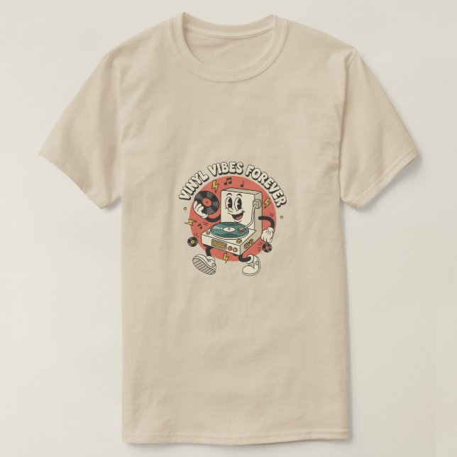 Camiseta Vinyl Vibes Forever (Diseño del anverso)