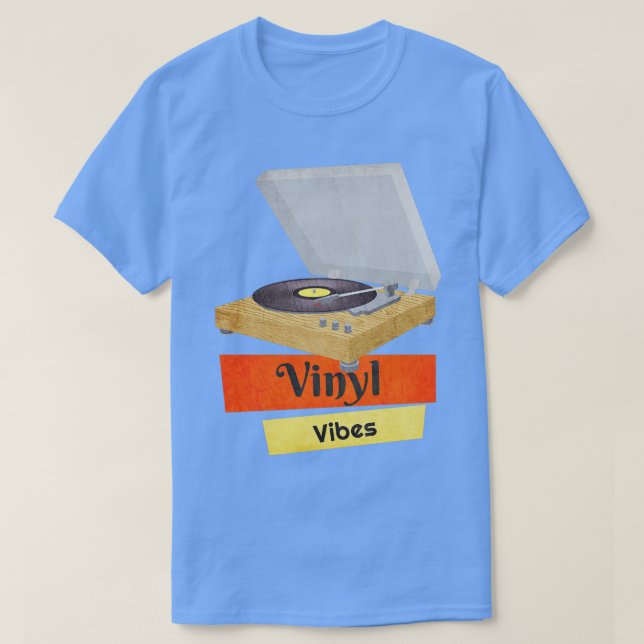 Camiseta Vinyl Vibes Records Turable Music Lover Retro (Diseño del anverso)