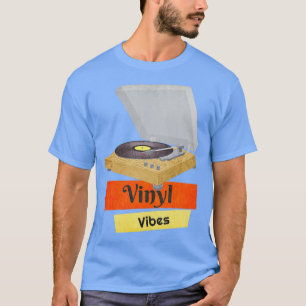 Camiseta Vinyl Vibes Records Turable Music Lover Retro