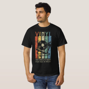 Camiseta Vinyl Vibes – Siempre Encuentra el Ritmo Música Re