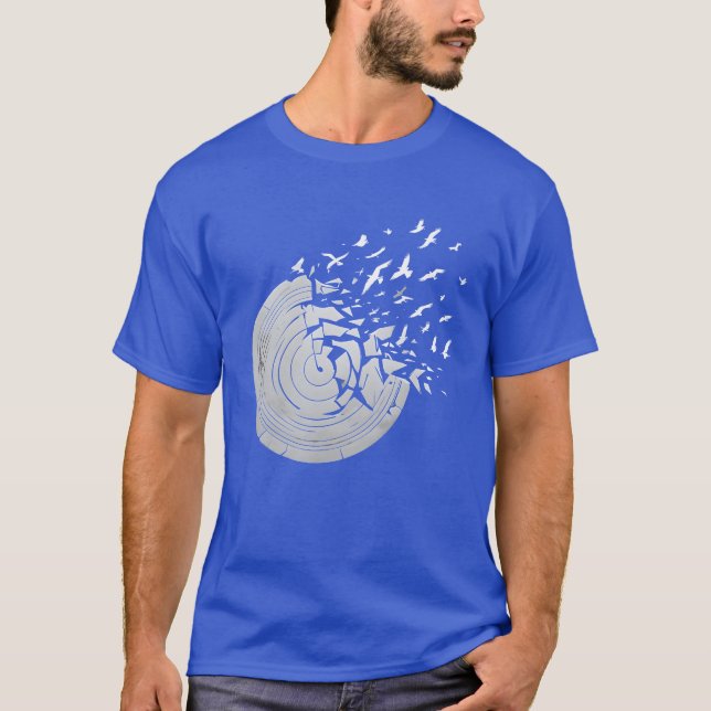 Camiseta Vinyl y Aves (Anverso)