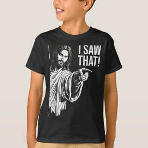 Camiseta Vio que Jesús cita divertida para mujeres MENA