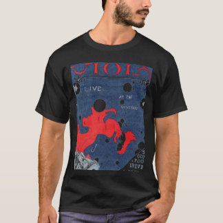 Camiseta Viola en el poster del viñedo (negro)