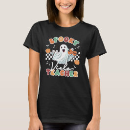 Camiseta Viola Halloween Spooky Music Teacher T-Shirt
