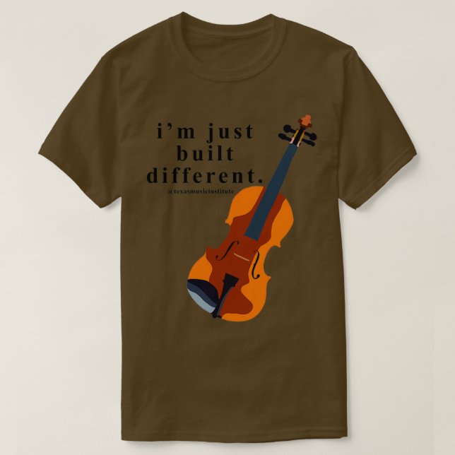 Camiseta Viola Im acaba de construir diferente (Diseño del anverso)