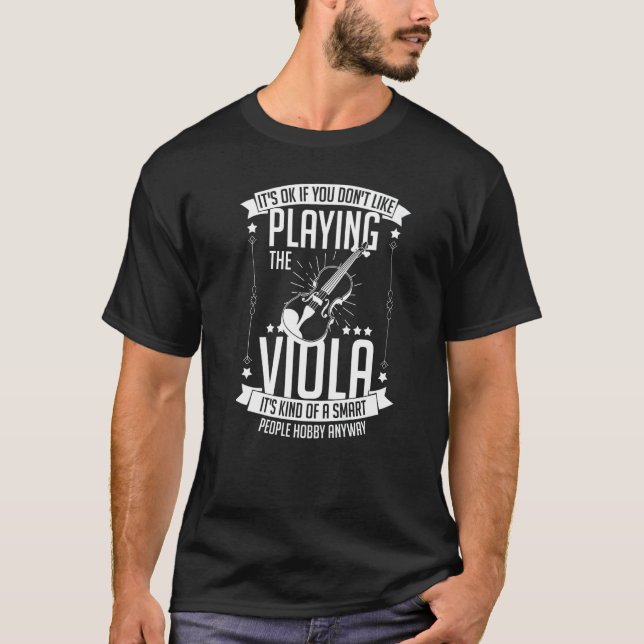 Camiseta Viola Instrument Music Notes Player Lesson Beginne (Anverso)
