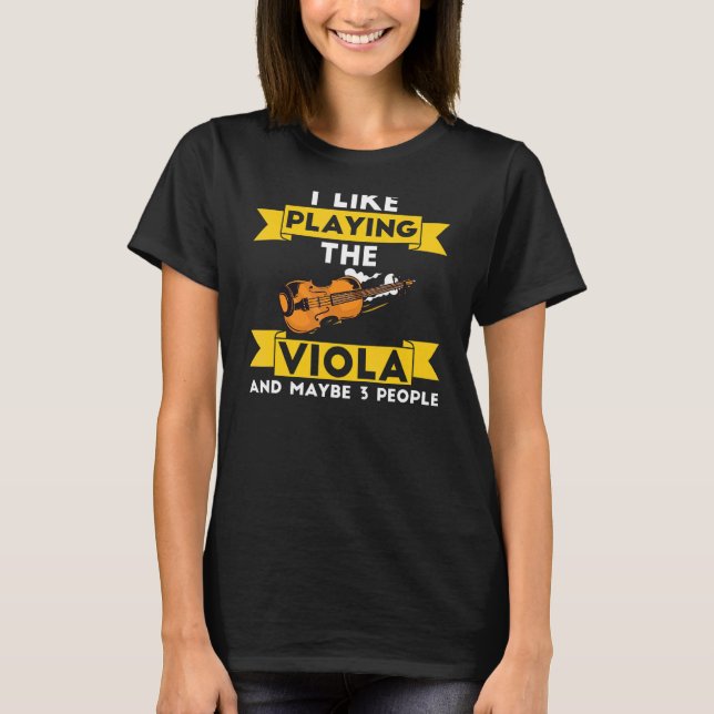 Camiseta Viola Instruments Music Notes Player Lesinne (Anverso)
