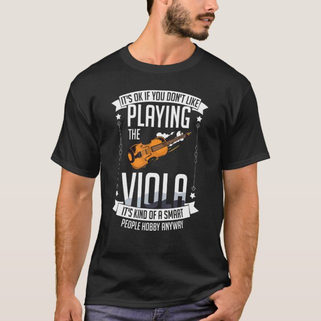Camiseta Viola Instruments Music Notes Player Lesinne (Anverso)