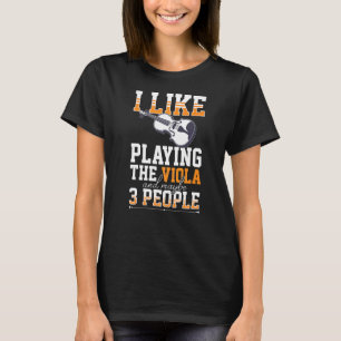 Camiseta Viola Instruments Music Notes Player Lesinne