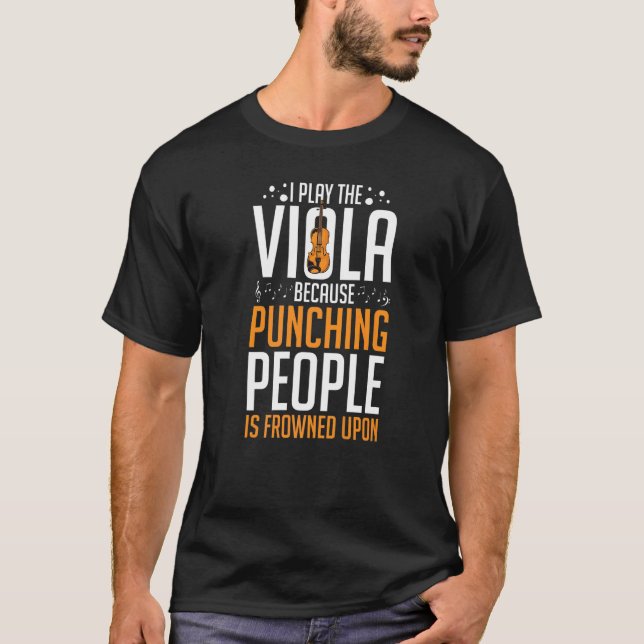 Camiseta Viola Instruments Music Notes Player Lesinne (Anverso)