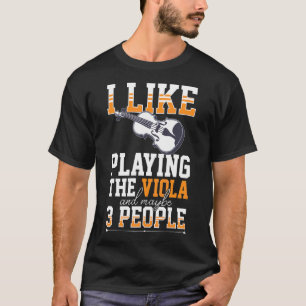 Camiseta Viola Instruments Music Notes Player Lesinne