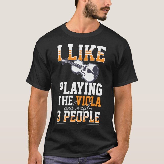 Camiseta Viola Instruments Music Notes Player Lesinne (Anverso)