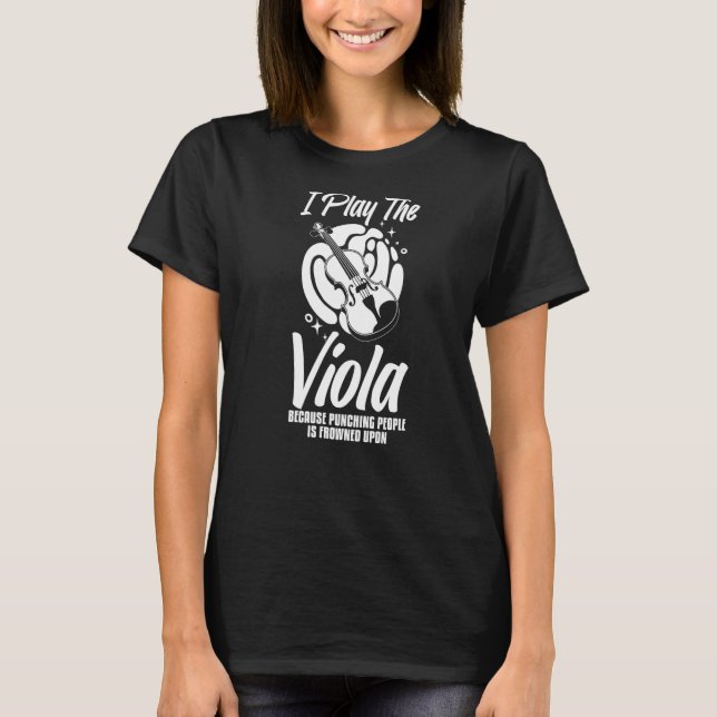Camiseta Viola Instruments Music Notes Player Lesinne (Anverso)