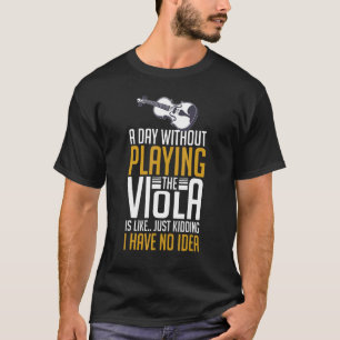 Camiseta Viola Instruments Music Notes Player Lesinne