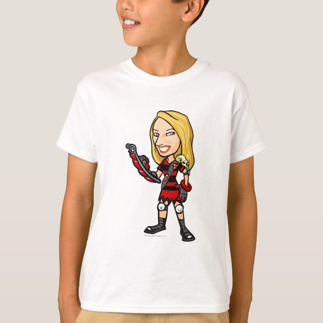 Camiseta Viola Krawk Island Staff Player (Anverso)