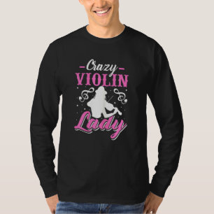 Camiseta Viola Mu, una mujer loca violinista divertida