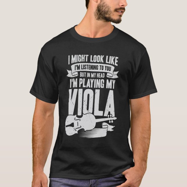 Camiseta Viola Player Music Instrument Violist Gift (Anverso)