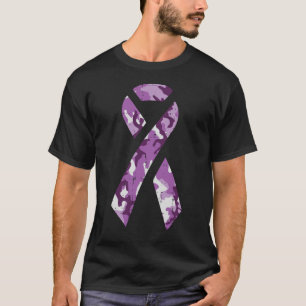 Camiseta Violencia doméstica Camo Conciencia de la cinta mo