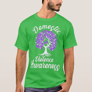 Camiseta Violencia doméstica Conciencia Guerrero Árbol Hop 