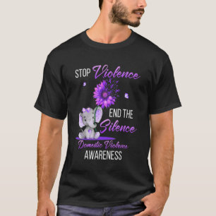Camiseta Violencia doméstica Concienciación para detener la