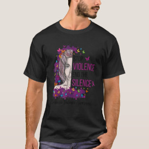 Camiseta Violencia doméstica Concienciación para detener la