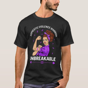 Camiseta Violencia doméstica Concienciación para detener la