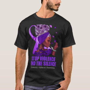 Camiseta Violencia doméstica Concienciación para detener la