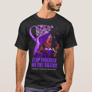 Camiseta Violencia doméstica Concienciación para detener la